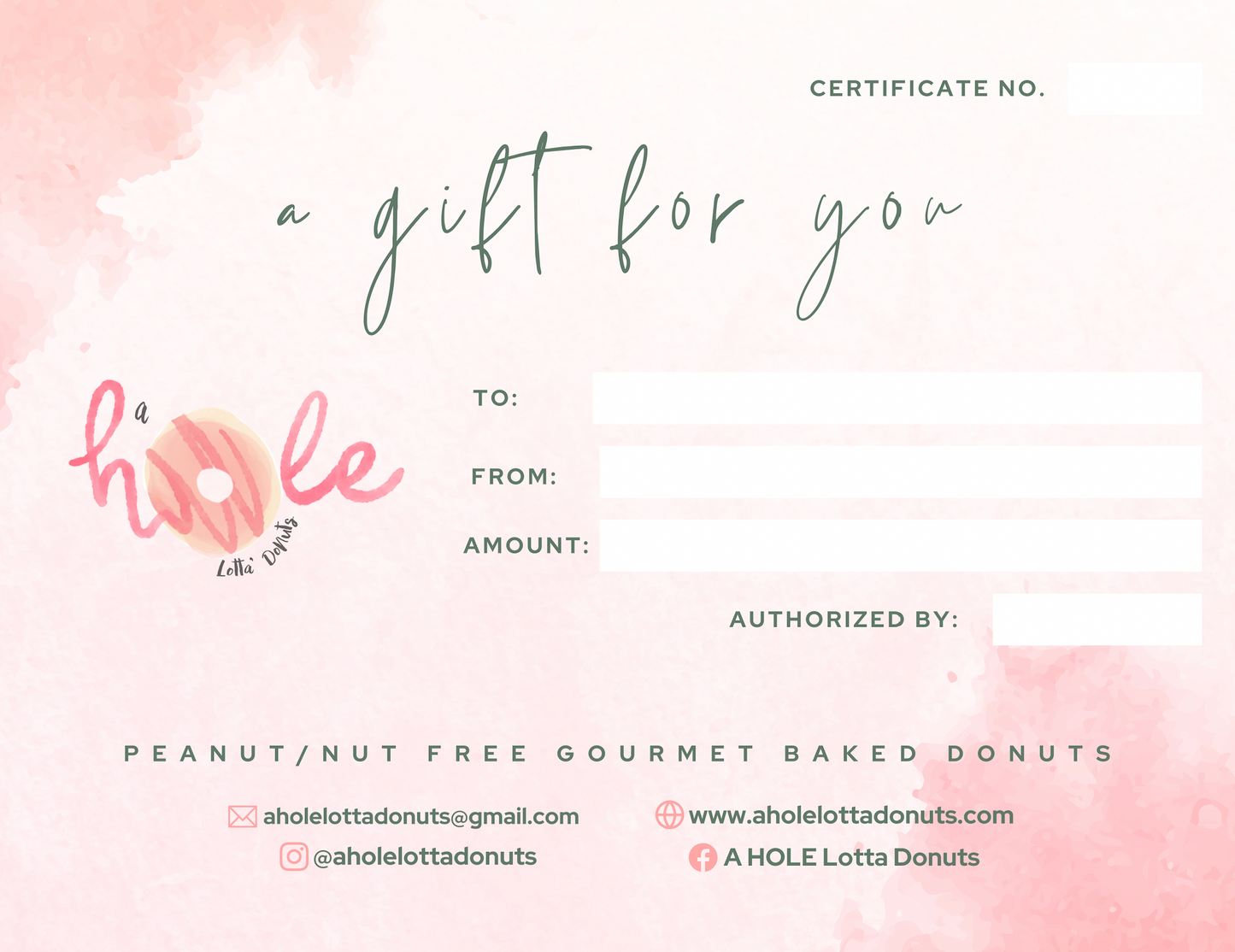 Physical Gift Card